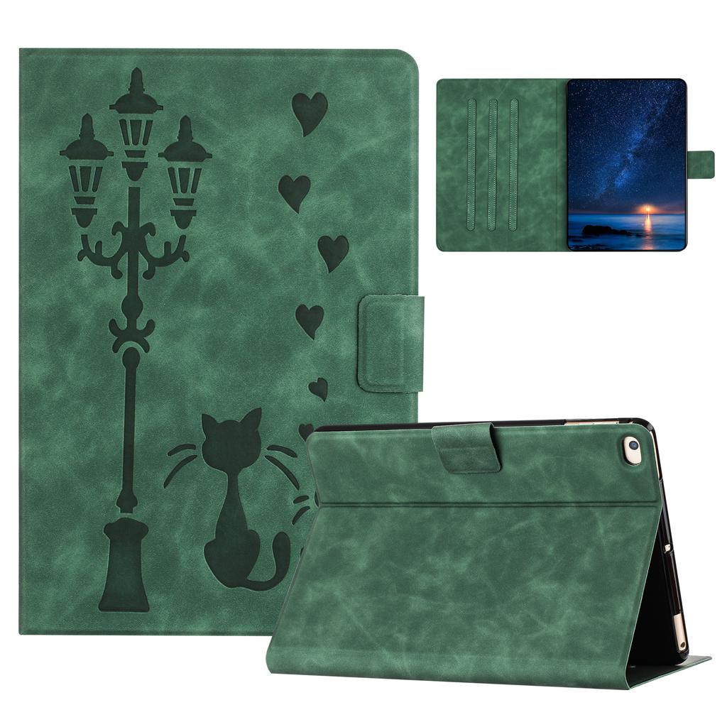 For iPad Mini (2019) 7.9 Inch/Mini 4/mini 3/Mini 2/Mini Case Couple Cat Imprinted Microfiber Leather Smart Tablet Cover