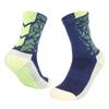 Colorful Shock-Absorbing Non-Slip Mid-Calf Football Socks with Thick Terry Bottom, Breathable Design for Adults