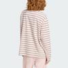 Adidas Originals Striped Oversized Long Sleeve Polo Shirt Women Tops KU8351