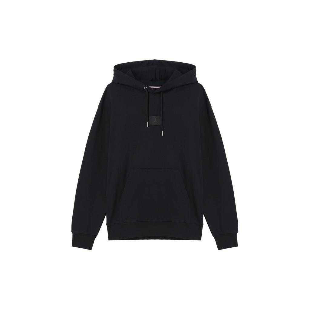 Jordan Flight Fleece FW24 Solid Color Fashion Hoodie Long Sleeve Sweatshirt Men Tops Black FV7248-010