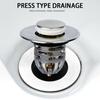 Universal Washbasin Press Type Water Head Leak-proof Plug Prevents Blocking Floor Anti-Odor Drain Cover for Washroom Sink