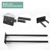 Stainless Steel Towel Holder Wall Mounted Bathroom Towel Rack Double Bar Towel Clothes Shelf Holder Hanger Bathroom Organizer