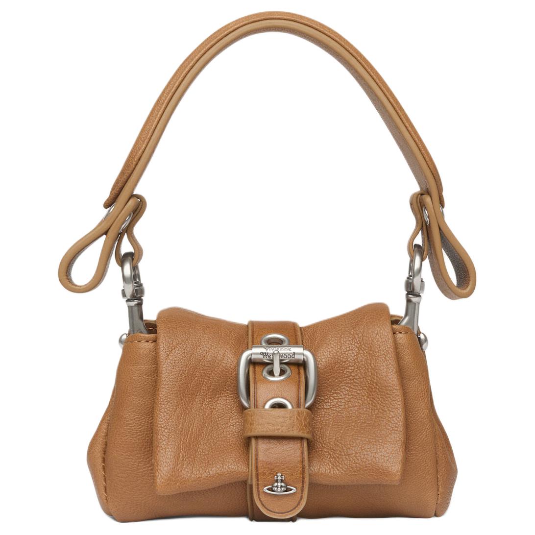 

Vivienne Westwood Hazel Magnetic Closure Calfskin Tote Bag Women handbags Brown 8212000EWL00BXHONEYDARKSILVER Basic Set (Bag+Dust Bag)
