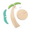 Banana Holder Stand Wooden Banana Hanger Tree with Metal Hook Decorative Vertical Storage Rack for Kitchen Countertop