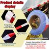 Red-White Reflective Safety Tape DOT-C2 Waterproof Adhesive Conspicuity Tape for Trailer, Outdoor, Cars, Trucks