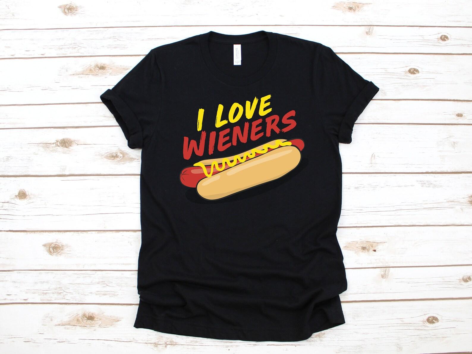I Love Wieners T-Shirt, Funny Hotdog Shirt, Hotdog Lover BBQ Tank Top, T-shirt,T-shirt, T-shirt S