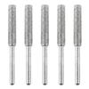 5/10Pcs Diamond Coated Cylindrical Burr 4/4.8/5.5mm Chainsaw Sharpener Stone File Chain Saw Sharpening Carving Grinding Tools