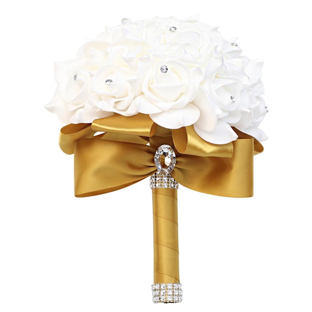 Multicolor PE Foam Bridesmaid Hand Bouquet for Weddings