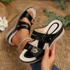 New Slope Heel Front Line Large Size Beach Cool Slippers South East Asia Foreign Trade Thick Bottom Engraved Slippers Women