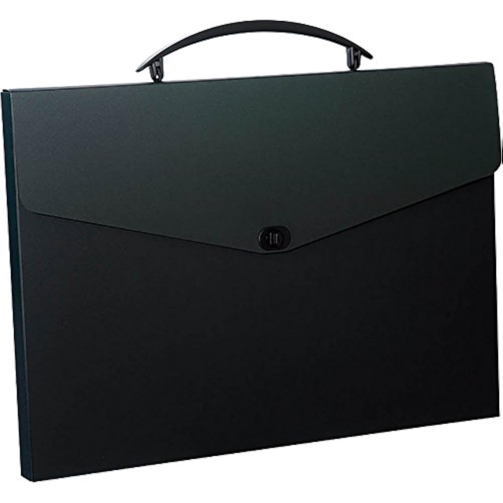 Kokuyo TY-PF28ND File Design Case, A3 with Handle, Black