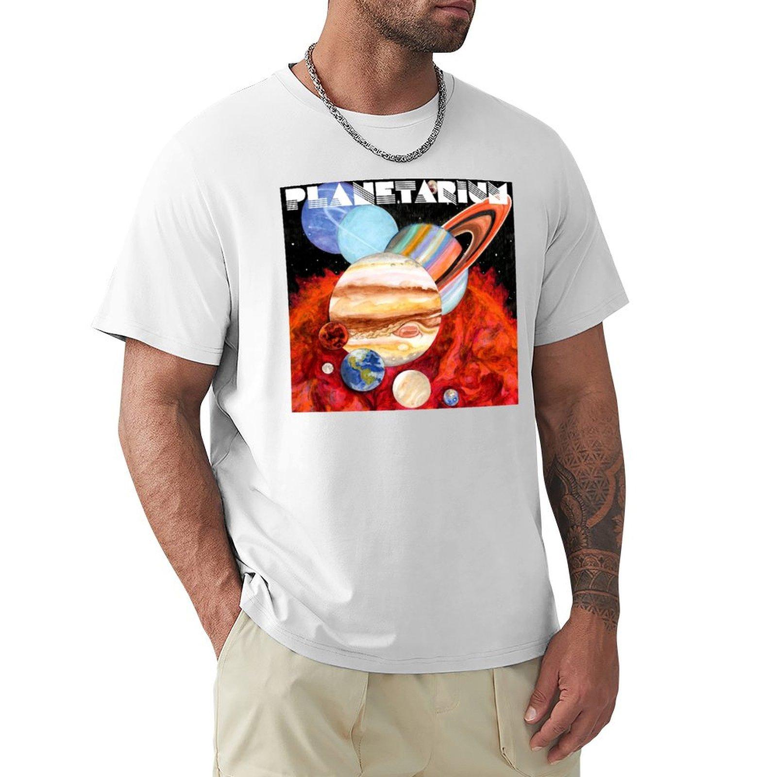 Planetarium art TShirt funny shirt cotton clothes big and tall t shirts for men S