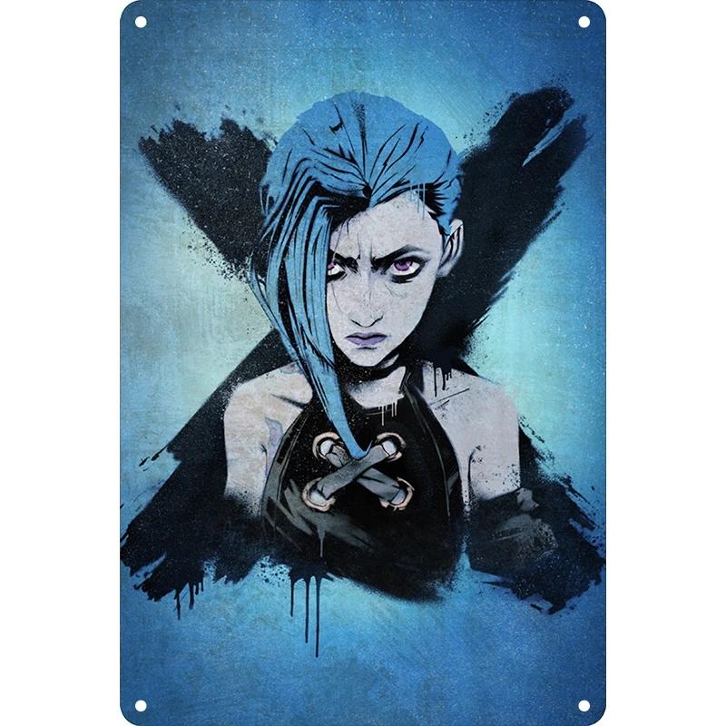 Retro Metal Signs Punk and Abstract Illustration Designs Ideal for Home Bar Jinx Iron Posters Home Decoration Metal Tin Signs