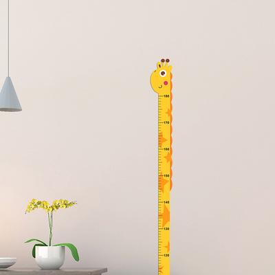 1Pc Cartoon Animals Height Measure Wall Sticker Giraffe Wallpaper Child Growth Ruler Growth Chart For Kids Bedroom Baby Nursery