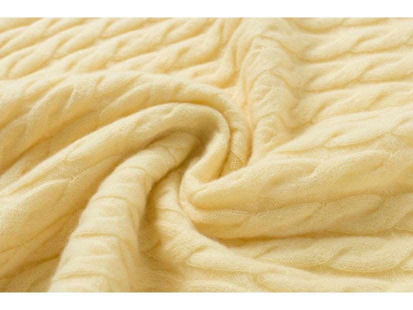 100% Pure Cashmere Cable Knit Long-Sleeve Sweater - Women's Autumn Wear