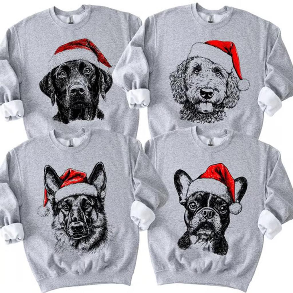 Christmas T-Shirts And Sweatshirts, Women'S Sweatshirts, Long-Sleeved Pullover Sweatshirts, Women'S Long-Sleeved Tops