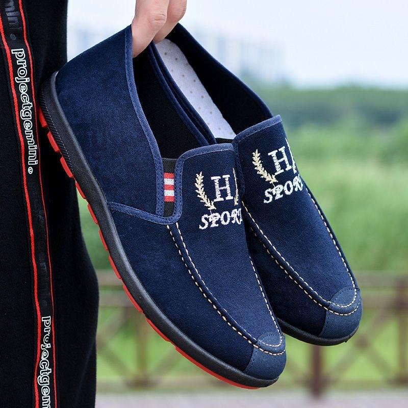 Cloth Shoes Denim Canvas Shoes Lazy Shoes Non-slip and Wear-resistant Casual Shoes Thickened Soles