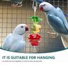 Stainless Steel Bird Food Holder Adjustable Hanging Parrots Fruit Skewer Rust-proof with Hook Bird Foraging Bird Cage