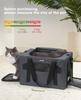 Pecute Pet Cat Carrier Shoulder Bag for Small and Small Foldable Ideal for Hospital Disaster and Dark Gray Carrier, Bag, Handbag, Cats, Rabbits, Dogs,
