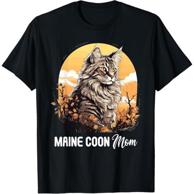 Μαμά Γάτας Maine Coon Μπλουζάκι Γάτας Maine Coon