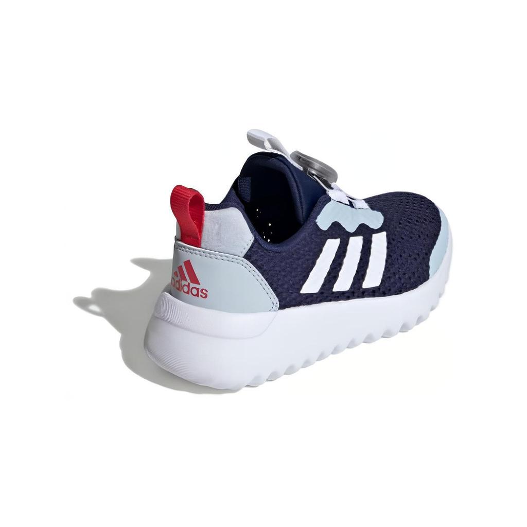 Adidas Activeflex Boa 3.0 Comfortable Versatile Shock Absorbing Durable Low Top Kids Running Shoes Kids Running Shoes Gray White Blue ID3378