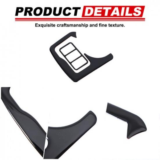 Glossy Black Car Inner Seat Heating Panel Cover Trim For Nissan 370Z Z34 2009-20