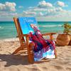 Personalized customized proof beach towel with Asuka Langley Soryu  pattern - soft, absorbent, quick-drying, perfect swimming, camping&bathing