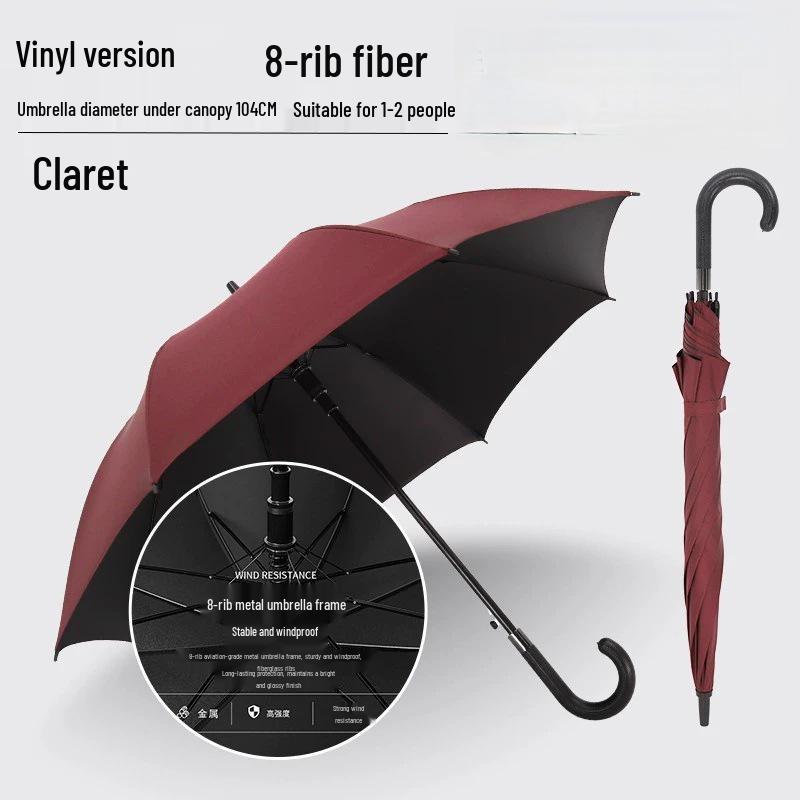 Extra Large Windproof Golf Umbrella with Long Handle, Sun Protection, and Customizable Logo