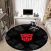 1pc Transformers Autobots Office Round Area Rug, Indoor Mat Suitable For Office,Bedroom Living Room Home Decor, Room Deco A0926131