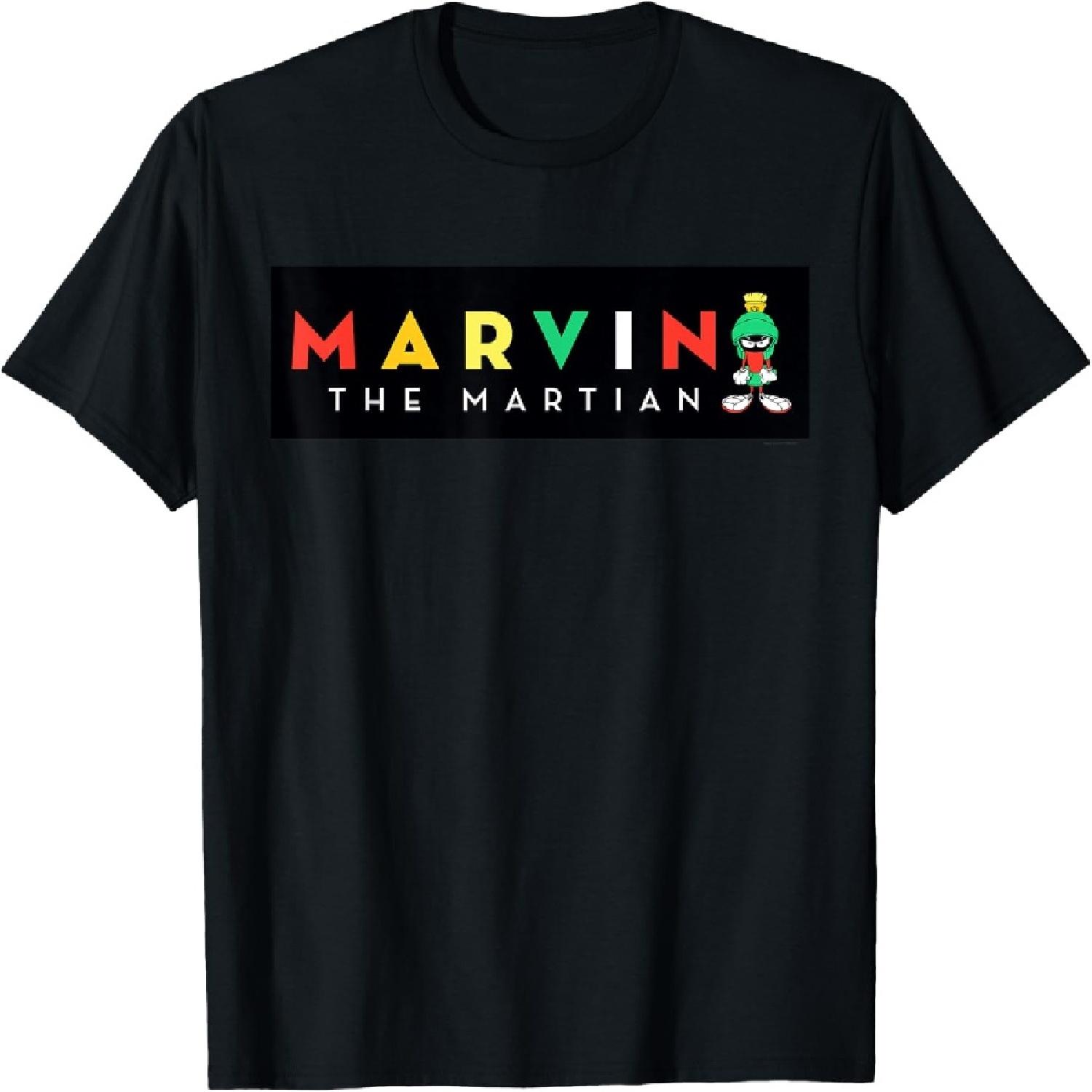 Marvin The Martian Black Box T-Shirt S