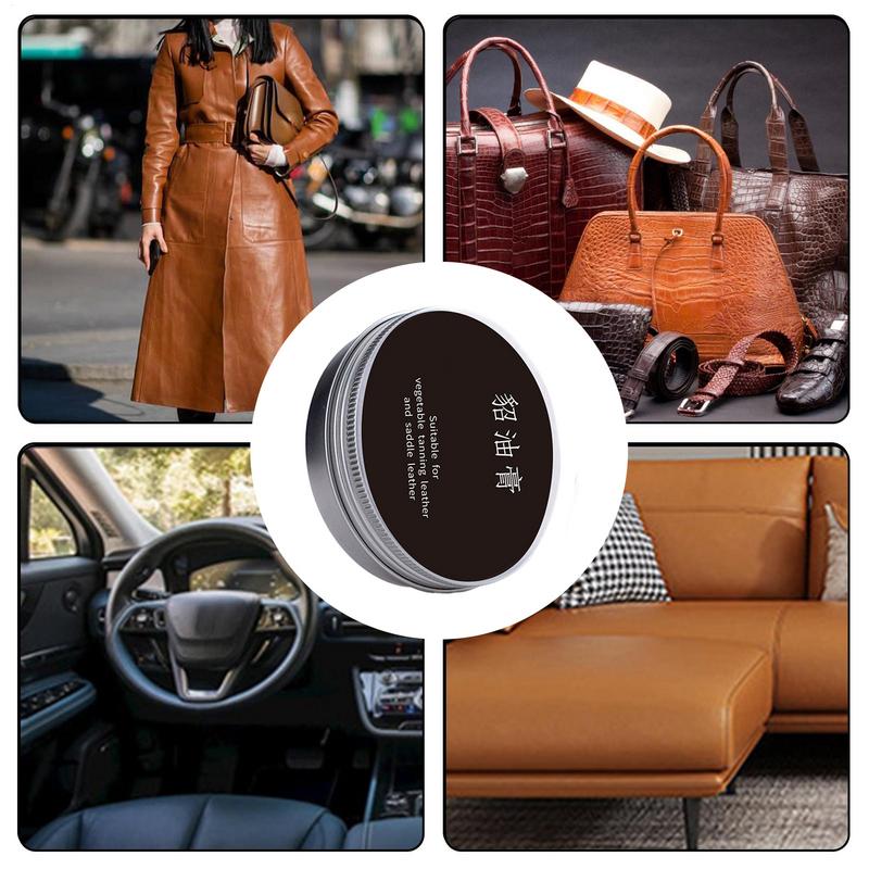 Car Leather Seat Maintenance Cream Cleaning Care Balm Conditioner Mink Oil Cream Leather Sofa Car Interior Polishing Refurbish