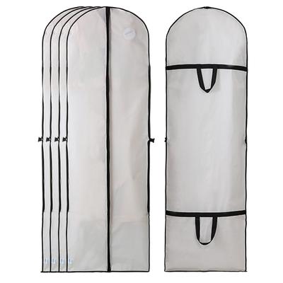 4 PCS Wedding Gown Cover Dress Garment Clothes Storage Bag Foldable Dampproof Dustproof Washable