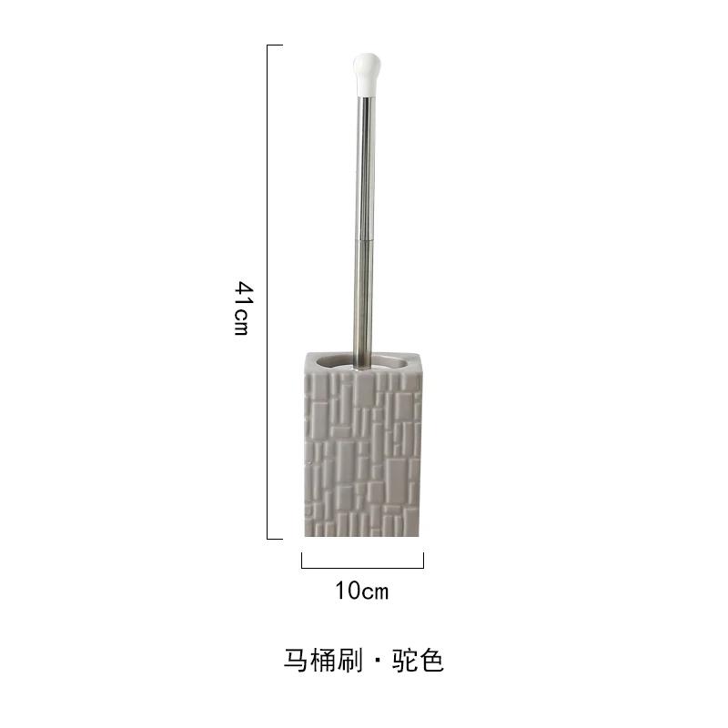 Ceramic Toilet Brush Household No Dead Corner Toilet Cleaning Toilet Long Handle Bathroom Accessories