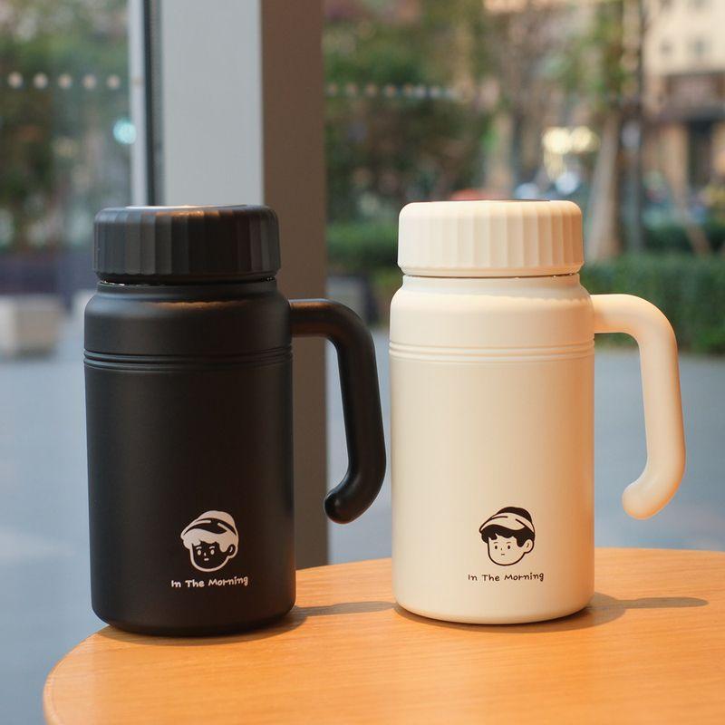 1000ml Large Capacity Thermos Cup for Women, 316 Stainless Steel Student Water Cup, High-Looking, Portable Cup with Handle for Men