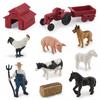 Bauernhofleben Tierfiguren Set PVC Bauernhof Szene Modell Für Kinderspiel und Sammlung
