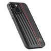LC.IMEEKE For iPhone 13 6.1 inch Back Case Carbon Fiber Texture PU Leather Coated TPU+EVA Phone Cover
