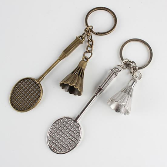 1/12Pcs Badminton Keychain Three-dimensional Pendant Decorations Mini Key Rings Ornaments Home Storage