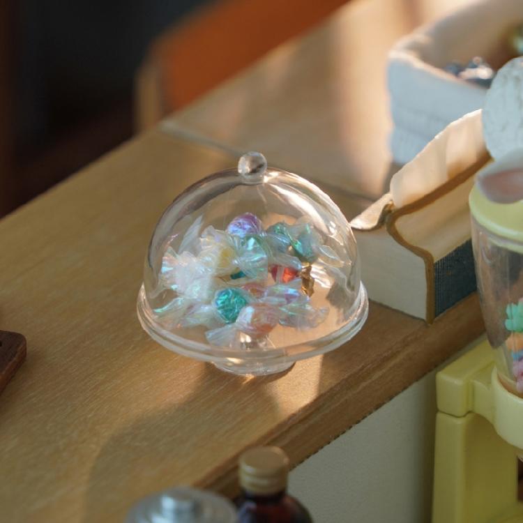 Plastic Elevated Cake Serving Tray For Miniature Room Decoration Cake Shop Simulation Display Tray Decorative Accessory