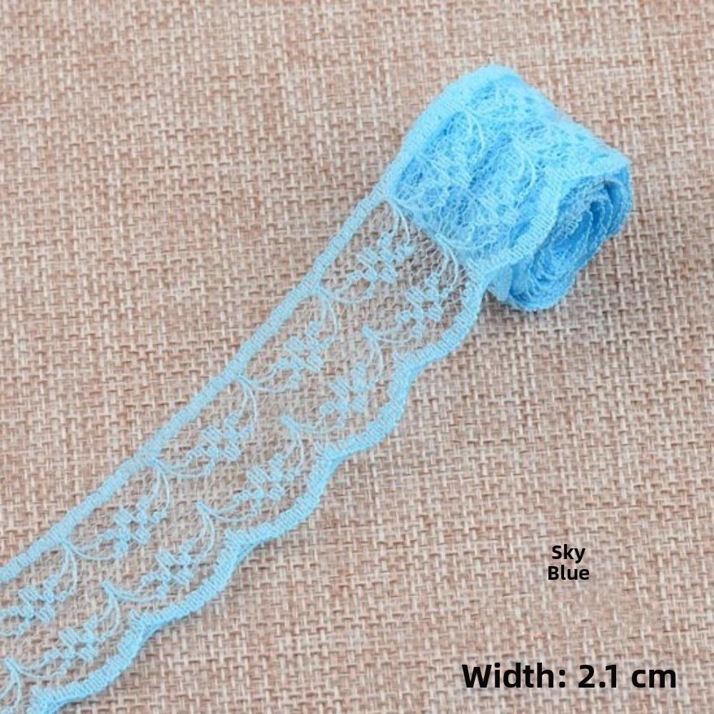 10 Meters Roll Lace Ribbon Non-Stretch Embroidered Net Trim New Unilateral Lace Trim  Decoration