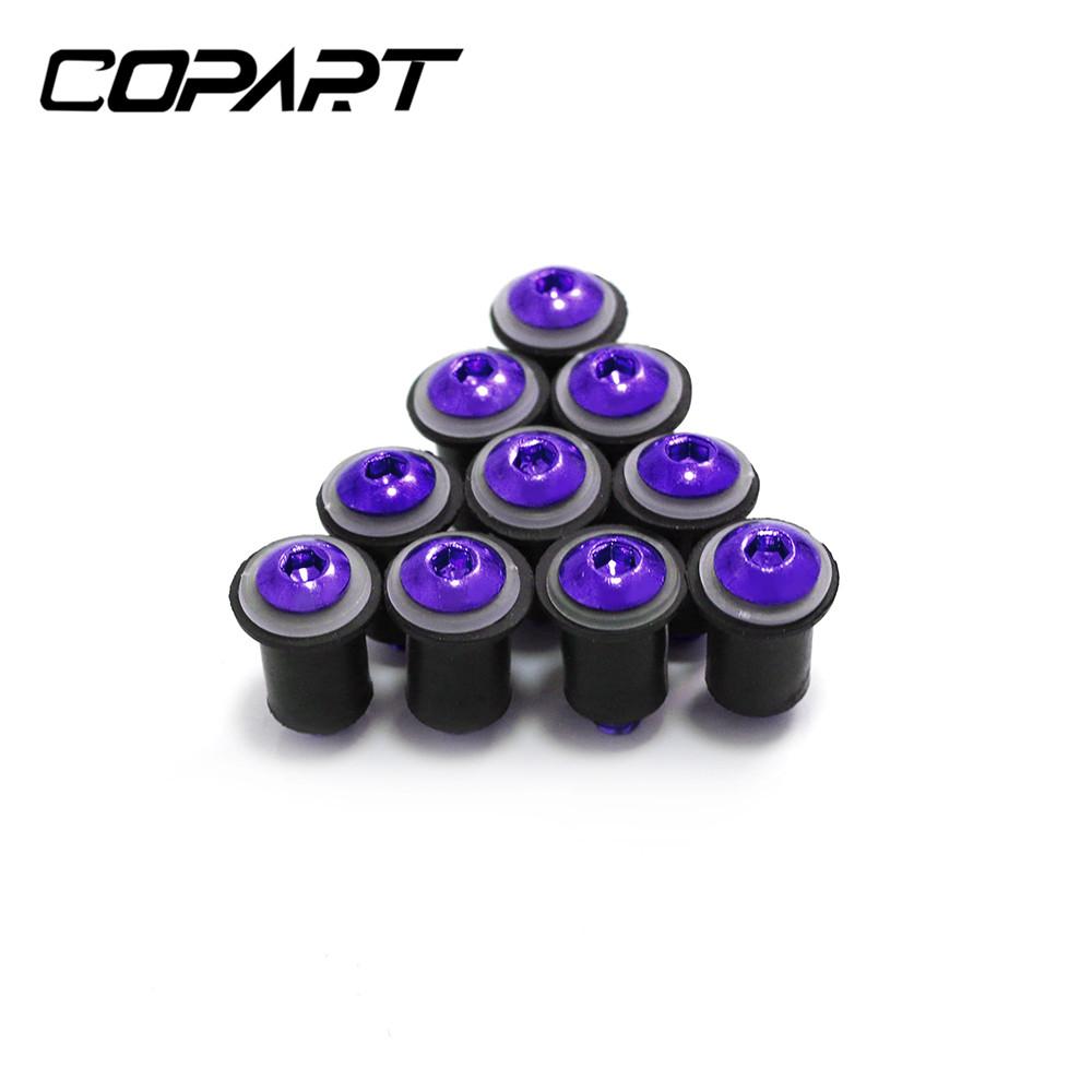 10Pcs M5X15mm Windshield Windscreen Bolts Fairing Screw Nut Fastener For Suzuki GSXR GSX-R600 750 1000 HONDA BMW KAWASAKI SUZUKI