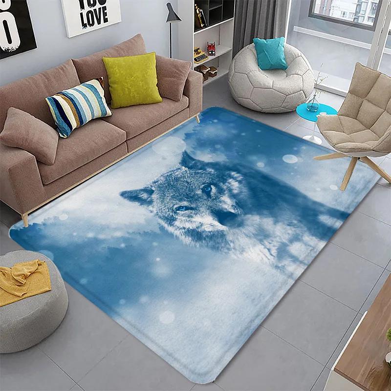Home Living Room Carpet Children's Crawling Mat Crystal Velvet 3D Printing Floor  Non-slip Sitting Blanket
