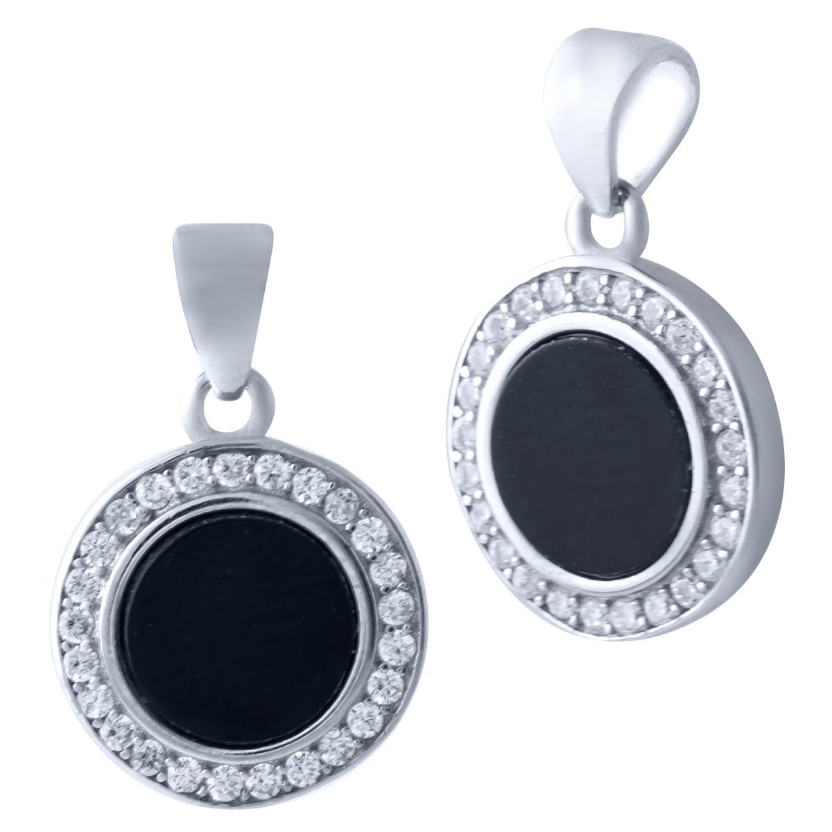 

Срібна підвіска з оніксом (1917916) чорний