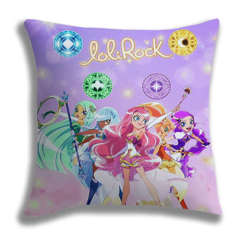 LoliRock Pillow Case Cartoon Cushion Covers Sofa Bed Home Decorative Pillow Covers Single-Sided Printed Kids Pillowcase 45*45cm