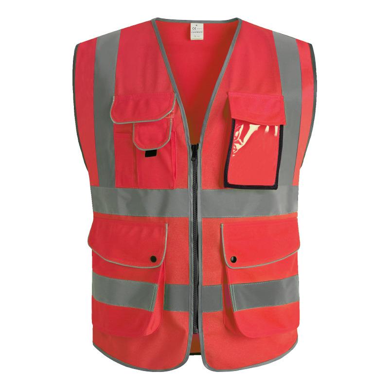 

Xinghua Multi-Pocket Reflective Safety Vest with Logo Printing S/M/L