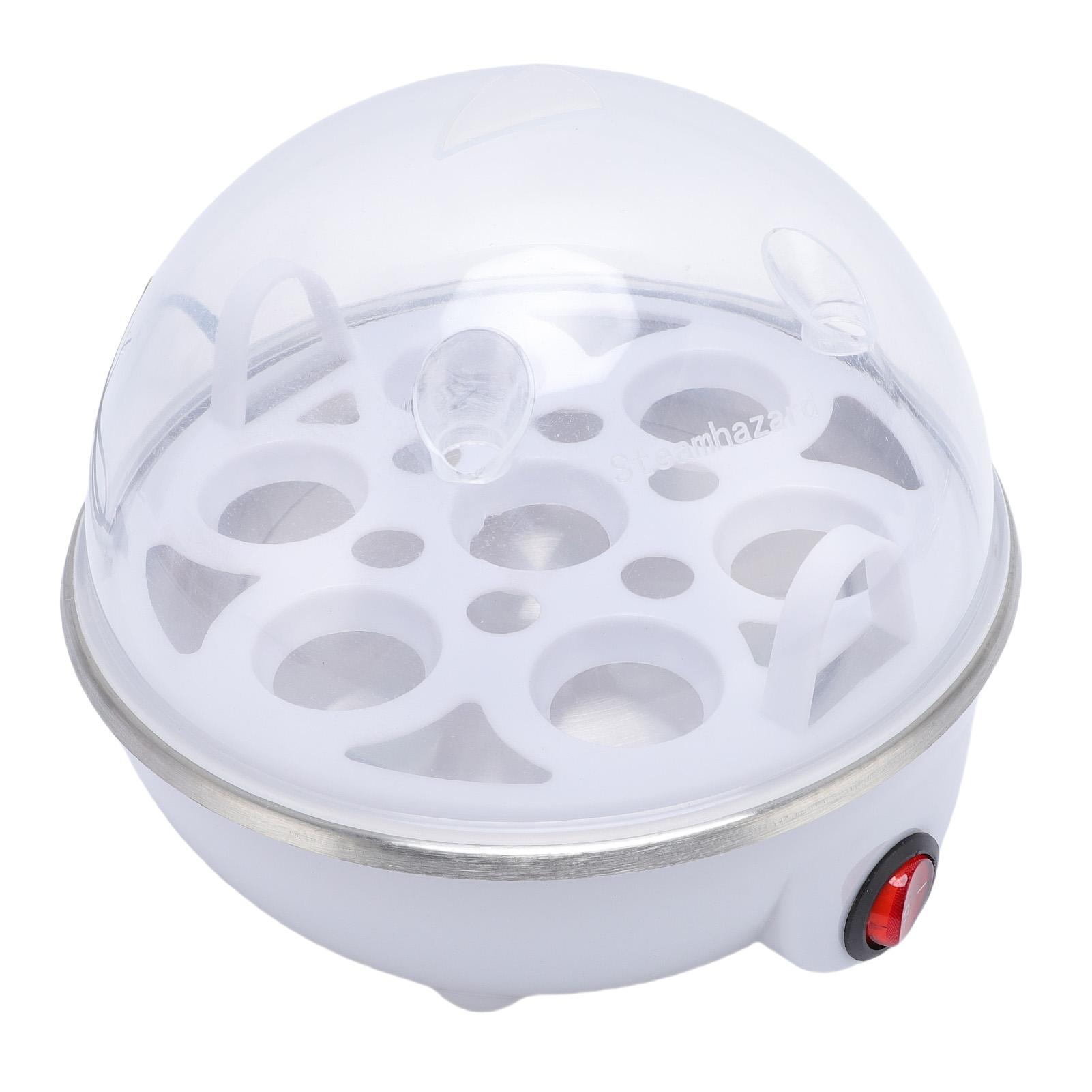 Cuiseur d'œufs électrique 350W Anti-brûlure à sec Capacité 7 œufs Machine à cuire les œufs pour le petit-déjeuner à la maison