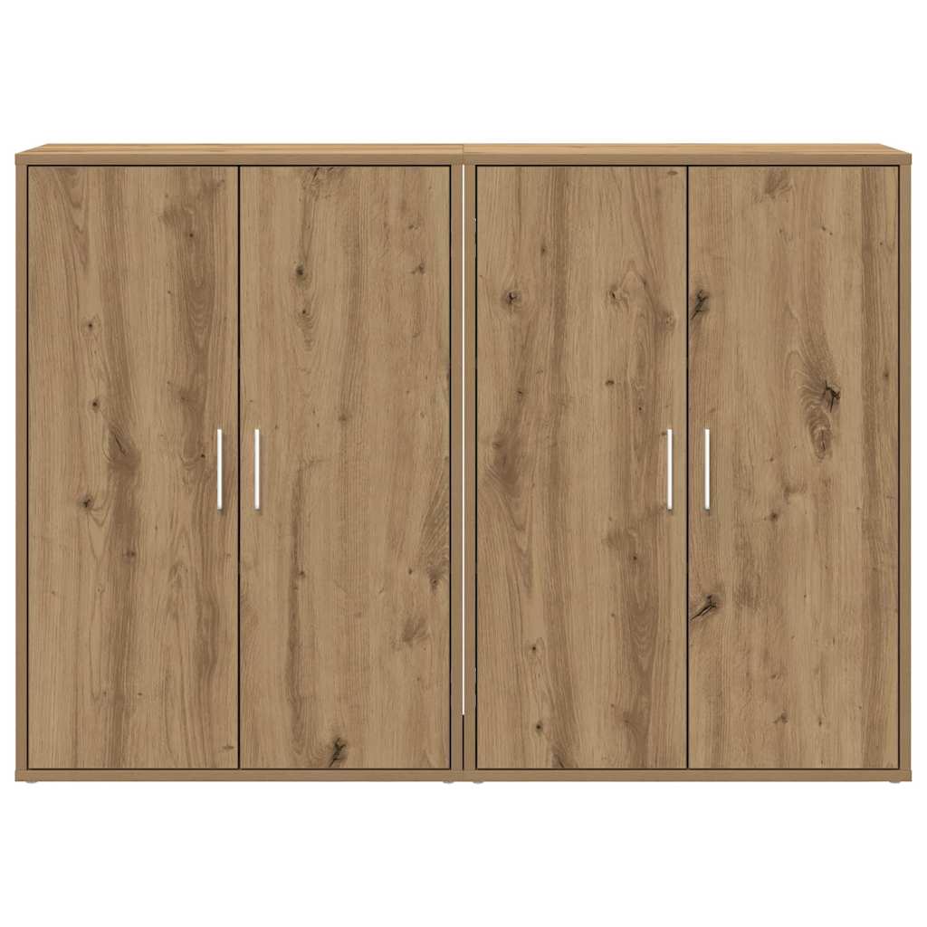 Sideboard 2 pcs Artisan Oak 60 x 31 x 84 cm engineered wood