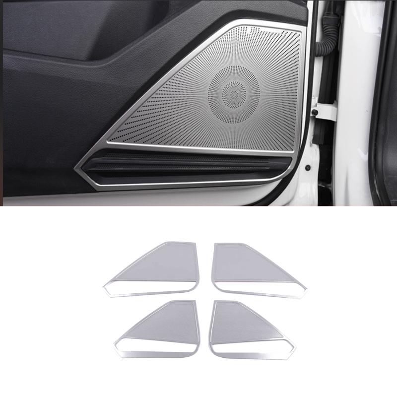 For Volkswagen Tiguan MK2 2017-  Interior Loudspeaker Cover Door Speaker Trim Sound Decorating Molding Car Accessories