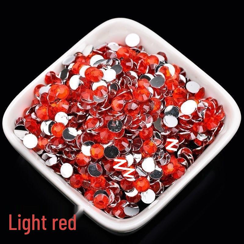 2-6mm Round Flatback Resin Rhinestones for DIY Phone Cases & Nail Art - Imitation Austrian Design