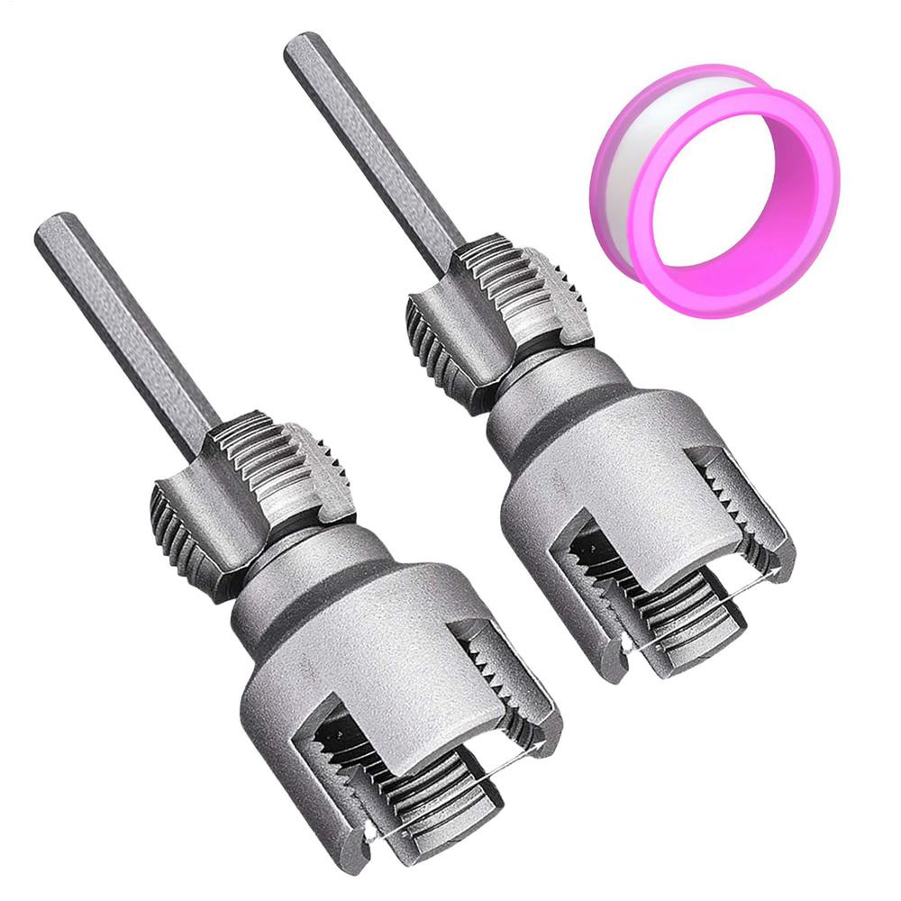 

PVC Pipe Threading Tool PVC Thread Maker Tool External Internal Cutter 1/2 3/4 Dies for Water Tube Electric Drill Garden Hose срібний