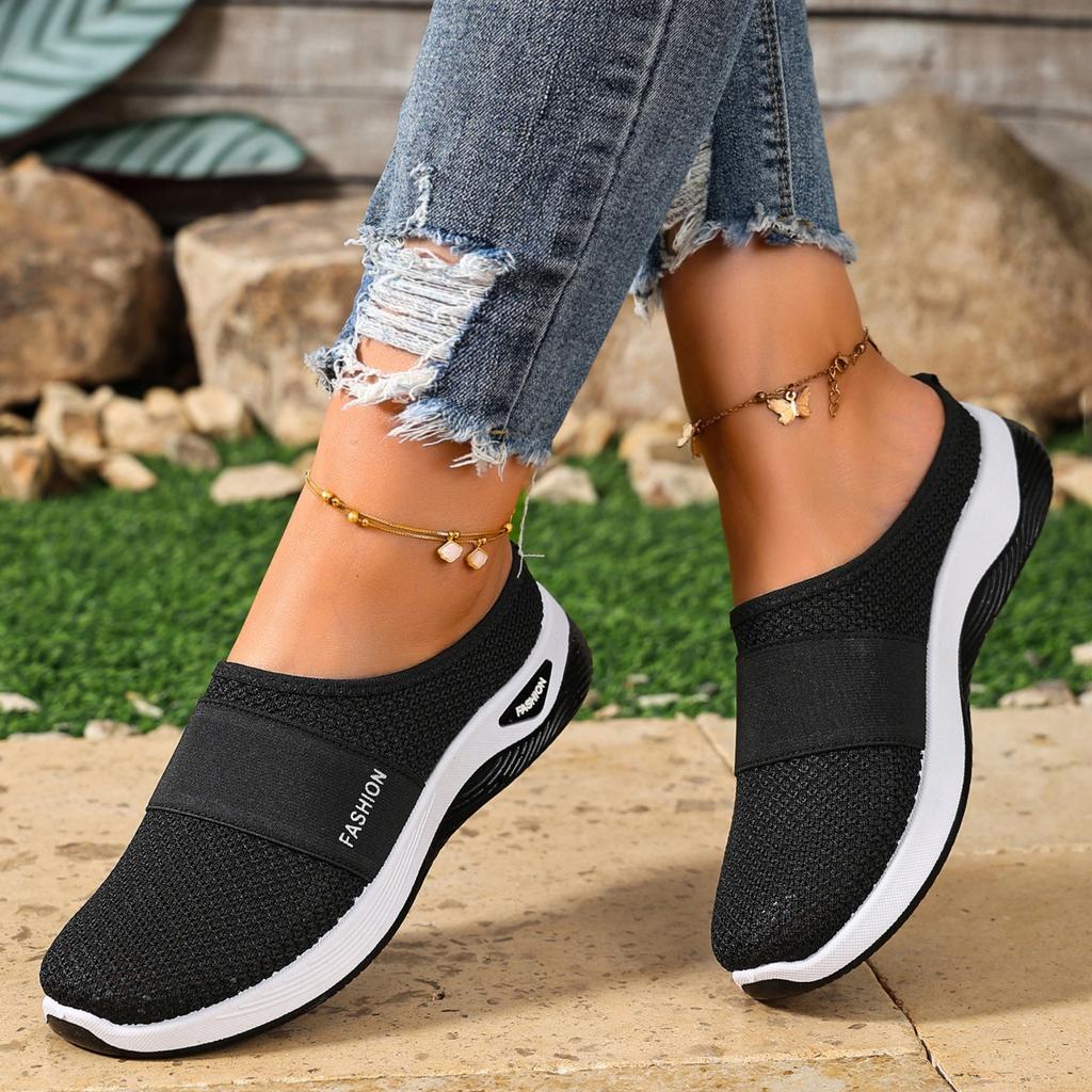 Women's Knitted Mules Lightweight Backless - Casual Shoes for Summer