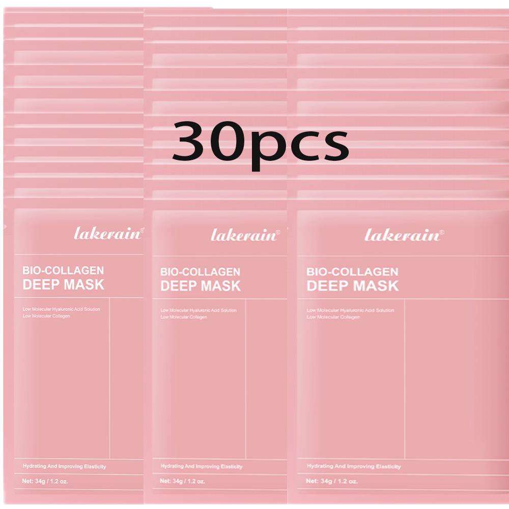 Bio-Collagen Real Deep Mask Supplement Collagen Hydrating Overnight Hydrogel Mask Elasticity Improvement Pore Minimizing Firming